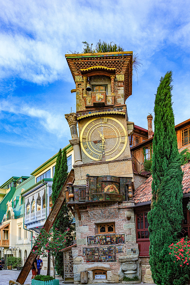 The bell tower of Rezo Gabriadze in Tbilisi