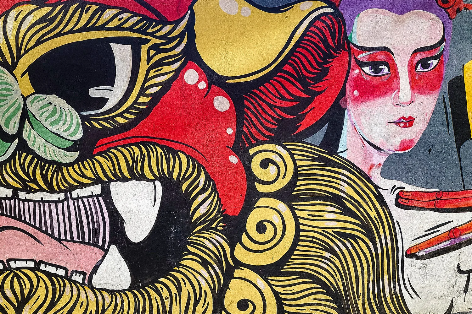 Bangkok Graffiti Wall